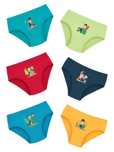 Image of BODYCARE Ben 10 Printed Boy's Brief Pack of 6 (Color & Print May Vary)