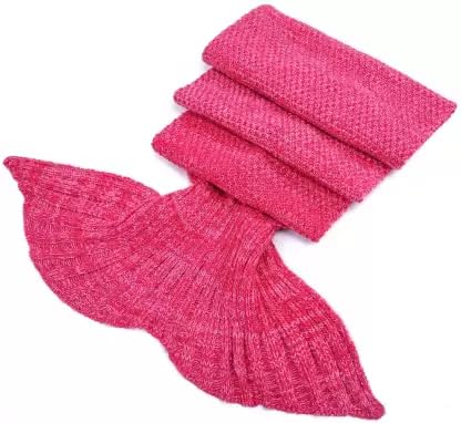 Raptas Tail Blanket for Adults/Teens by AIQI - Feet Go in Fins - All Season Knitted Soft Cozy Sofa Bed Sleeping Bag, ILatest for a Gift (70.8 34.5 inch)