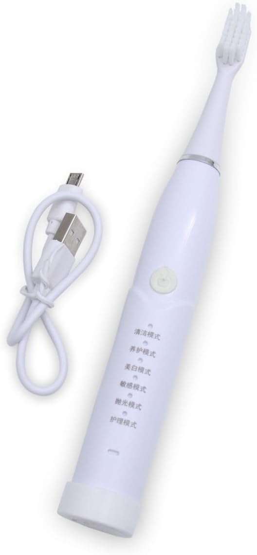 Smart Electric Toothbrush with 6 Modes, USB Rechargeable, Waterproof