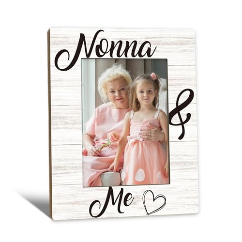 Beliran Nonna Gifts Picture Frames - Grandma Photo Frame, Nonnas Grandma Gifts for Birthday from Grandkids Grandchildren, Nonna and Me Picture Grandmother Photo Frames for Home Bedroom Decor, 5x7