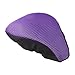3D Thick Breathable Mesh Saddle Cover for Cycling Comfort – Fit for Bike Seat Cover, Soft Cushioning, 20 x 23 cm, Red/Rose Red/Light Blue/Dark Blue/Black/Purple（Purple）
