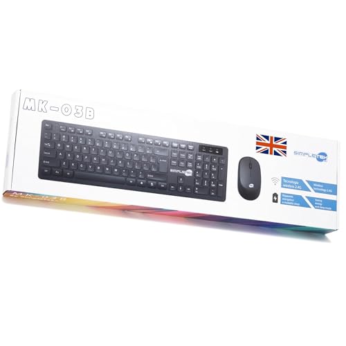 Kit de ratón y teclado inalámbrico SIMPLETEK para optimizar su oficina en casa