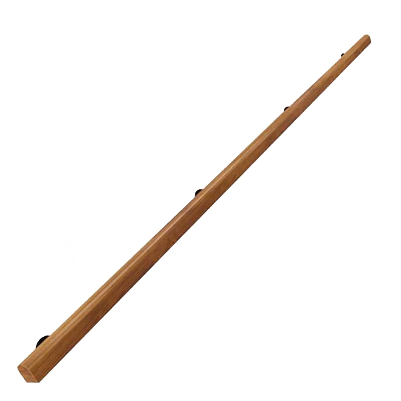 Kit de barre d'appui murale réglable en bois de 1,5 m – Support de sécurité antidérapant pour loft intérieur/extérieur – Main courante sécurisée pour une meilleure stabilité