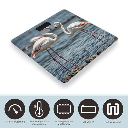 Báscula Digital de Baño Animal Flamingo con Plataforma Amplia miniatura 3