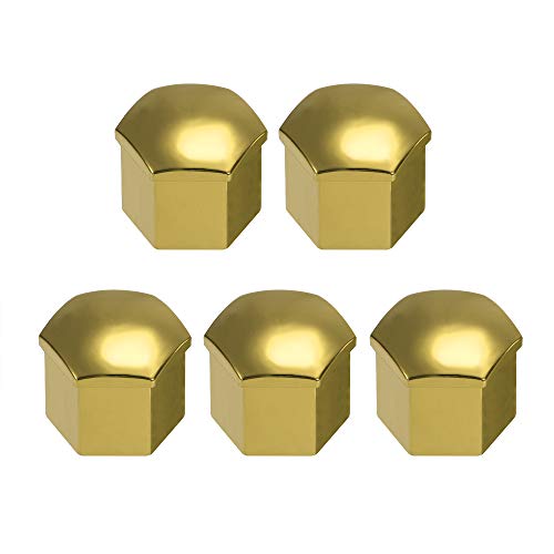 Ajcoflt 20pcs porca de roda universal de 21mm cobre protetor de parafuso de tampas de porca de talão