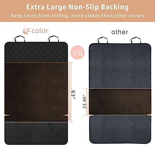 F-color SUV Cargo Liner for Dogs, Water Resistant Pet Cargo Cover Dog Seat Cover Mat for SUVs Sedans Vans with Bumper… - Image 4