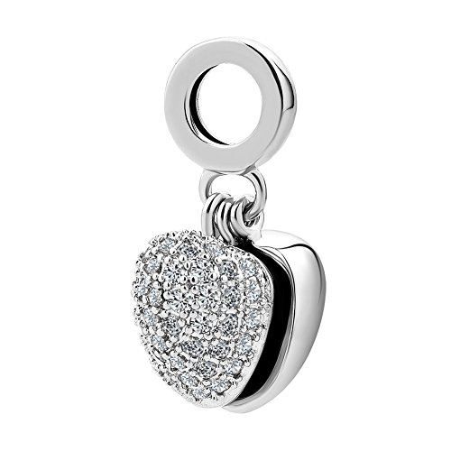 KunBead Grandma Heart I Love You Birthstone Dangle Charms for Bracelets Necklace Birthday Gift for Women2