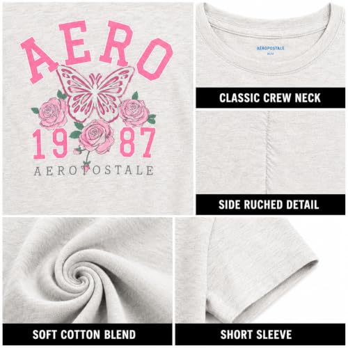 Image of Girls T Shirts - Soft Cotton Blend Short Sleeve Cute Graphic Tees - Classic Crewneck Logo Tee Girls Shirts (Sizes: 7-16)