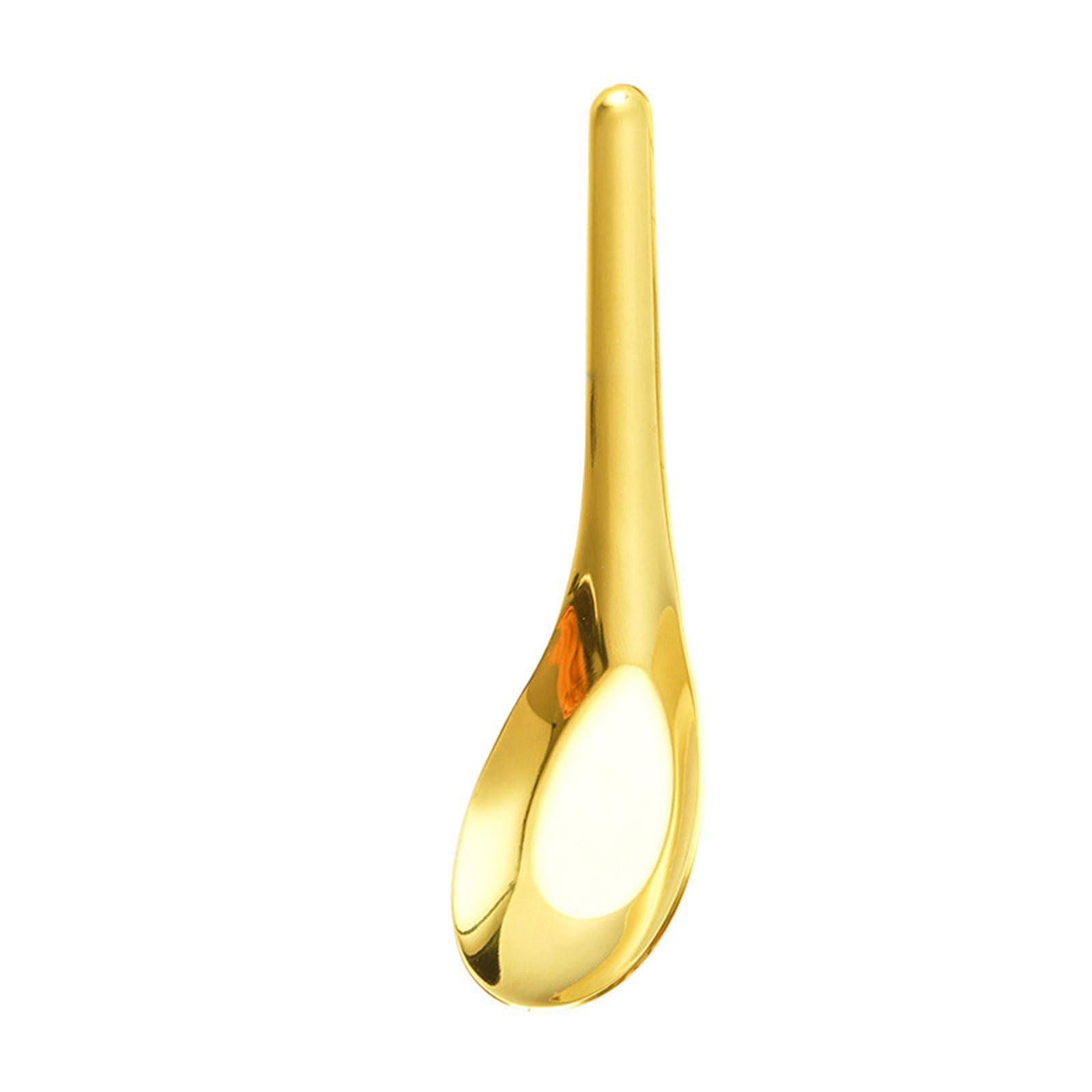 Jazuaiao Of 6 Elegant Soup Spoons 304Stainless Steel Dinner Spoons Tablespoons Suitable for Family Meals and Gatherings Use Soup Spoon