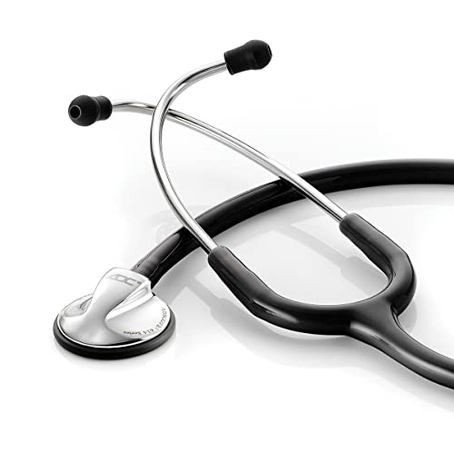 ADC Platinum Adscope Lite 614 Lightweight Pediatric Stethoscope with Tunable AFD Technology, 30.5 inch Length, Black