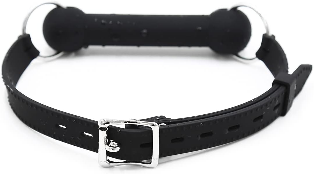 BDSM Sex Bite Gag, Bondage Restraints Toys Open Mouth Silicone Bar Gag Muzzles for Sex Games (Color-2)