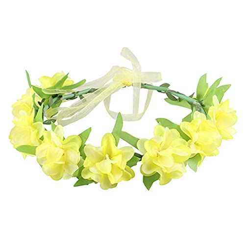COSYOO Wedding Bridal Beach Travel Women Ladies Girls Teens Adults Flower Headband Artificial Decorative Lightweight Realistic Cloth Creative