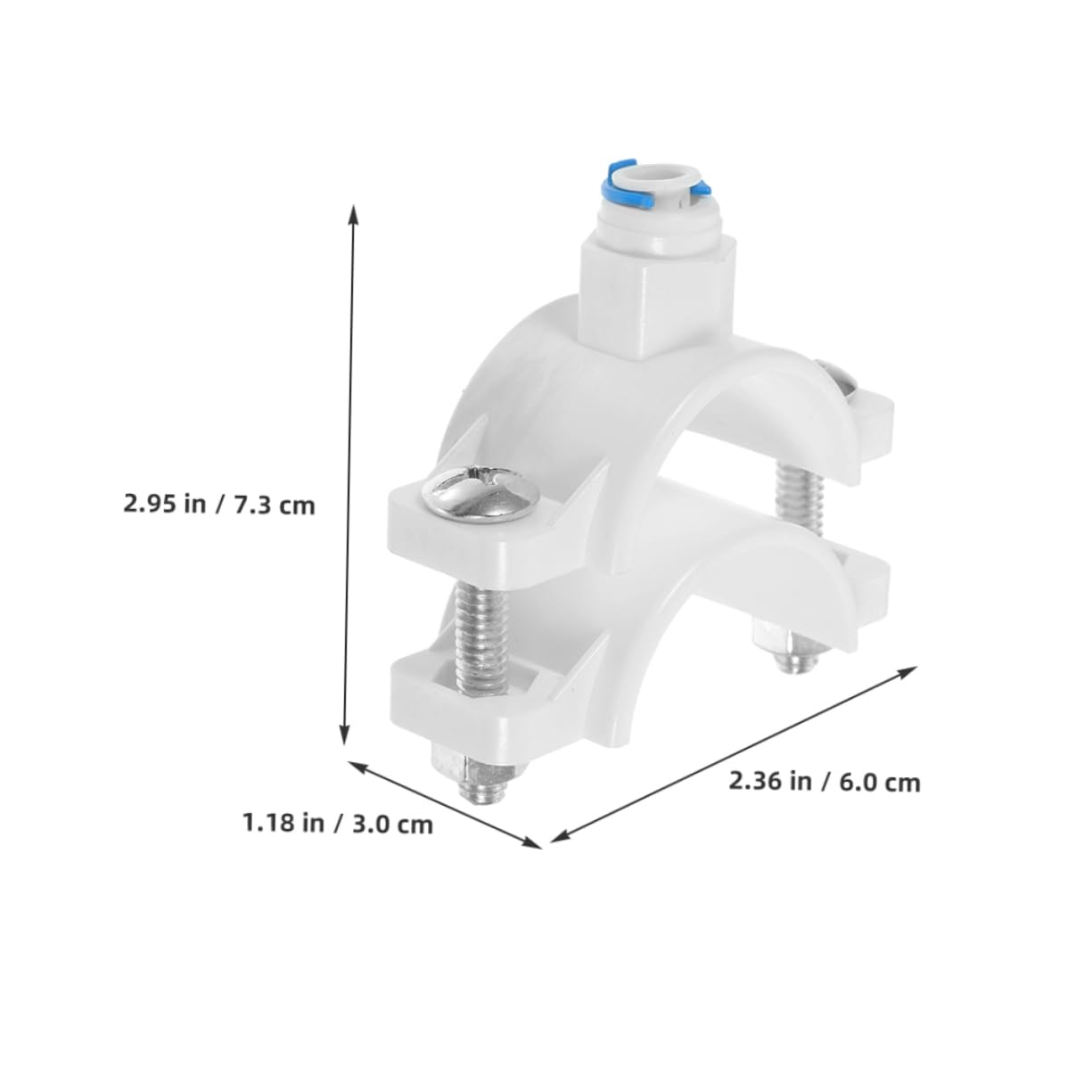 LIFKICH Water Filters Clamp Plastic 2pcs Retaining Clip for Ro System Drain Saddle Pom Valve Connector