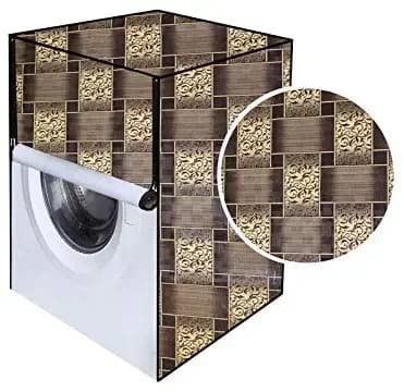 Front Load Washing Machine Cover Waterproof & Dustproof Suitable for 8kg & 9KG (Fits for IFB,LG,Samsung) Design-08 (5)
