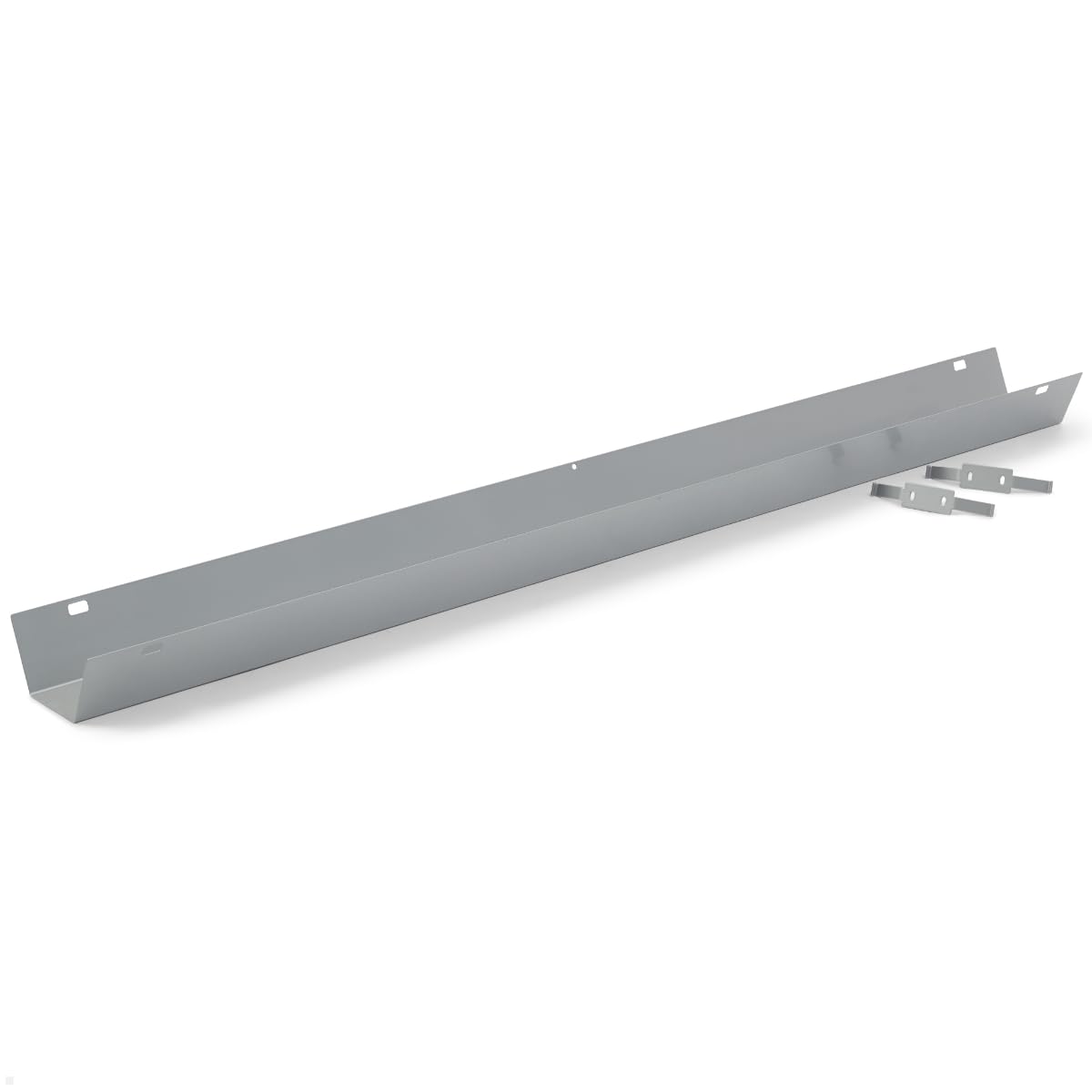 TKK010 Kabelkanal Schreibtisch aufklappbar 147 cm (Silber)