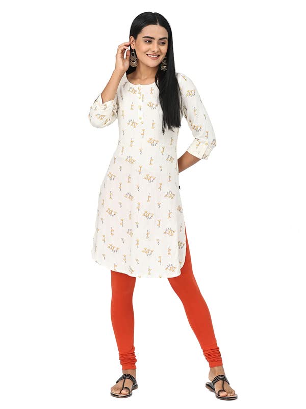 Image of Robinbosky Cotton Churidhar Leggings for Women - Stylish, Stretchable & Flattering Fit for All-Day Comfort