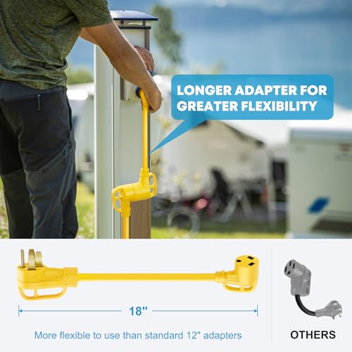 image for Kohree 50 Amp to 30 Amp RV Adapter 18