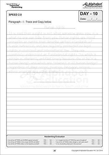 Image of Print style writing Combo - Speed writing in improved handwriting - Book A (For 6-9 years) with Book B (For 9+ years) - 30 Days Handwriting practice book for speed writing and handwriting improvement