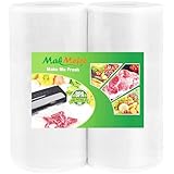 MakMeFre Vakuumrollen 2 Rollen 20x1500cm Vakuumierfolie,Profi Vakuumbeutel für...