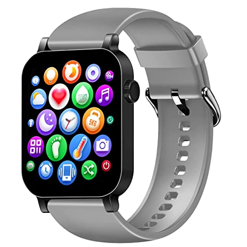 Image of Tokdis MX-1 Pro Bluetooth Calling Smartwatch - 1.69 inch LCD Display, Multiple Watch Faces, Sleep Monitor, Heart & SpO2 Monitoring, Multiple Sports Modes (Grey, MX-1 Pro (Grand Edition) K