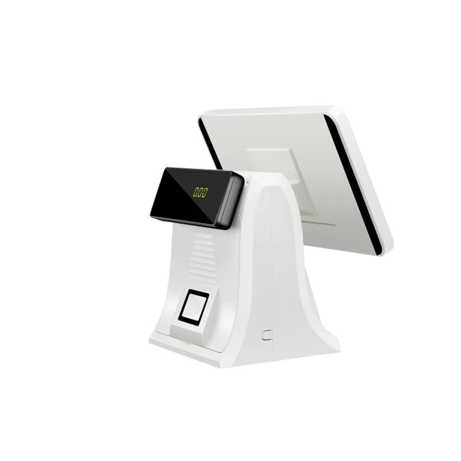 Touchscreen-Registrierkasse, 15,6-Zoll-Touchscreen-LCD-Display, integriertes kleines Kundendisplay, 58-mm-Drucker Für Einzelhandel, Einkaufszentren, Laden-POS-Systeme(Single Screen)