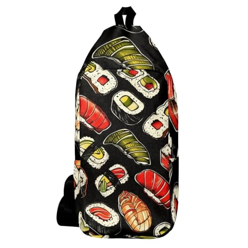 Sac à dos à bandoulière sushi anti-encombrement pour voyage et marche