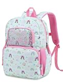 RAVUO Mochila Escolar Niña 5-8 Años 12L Resistente Agua Silbato Reflector