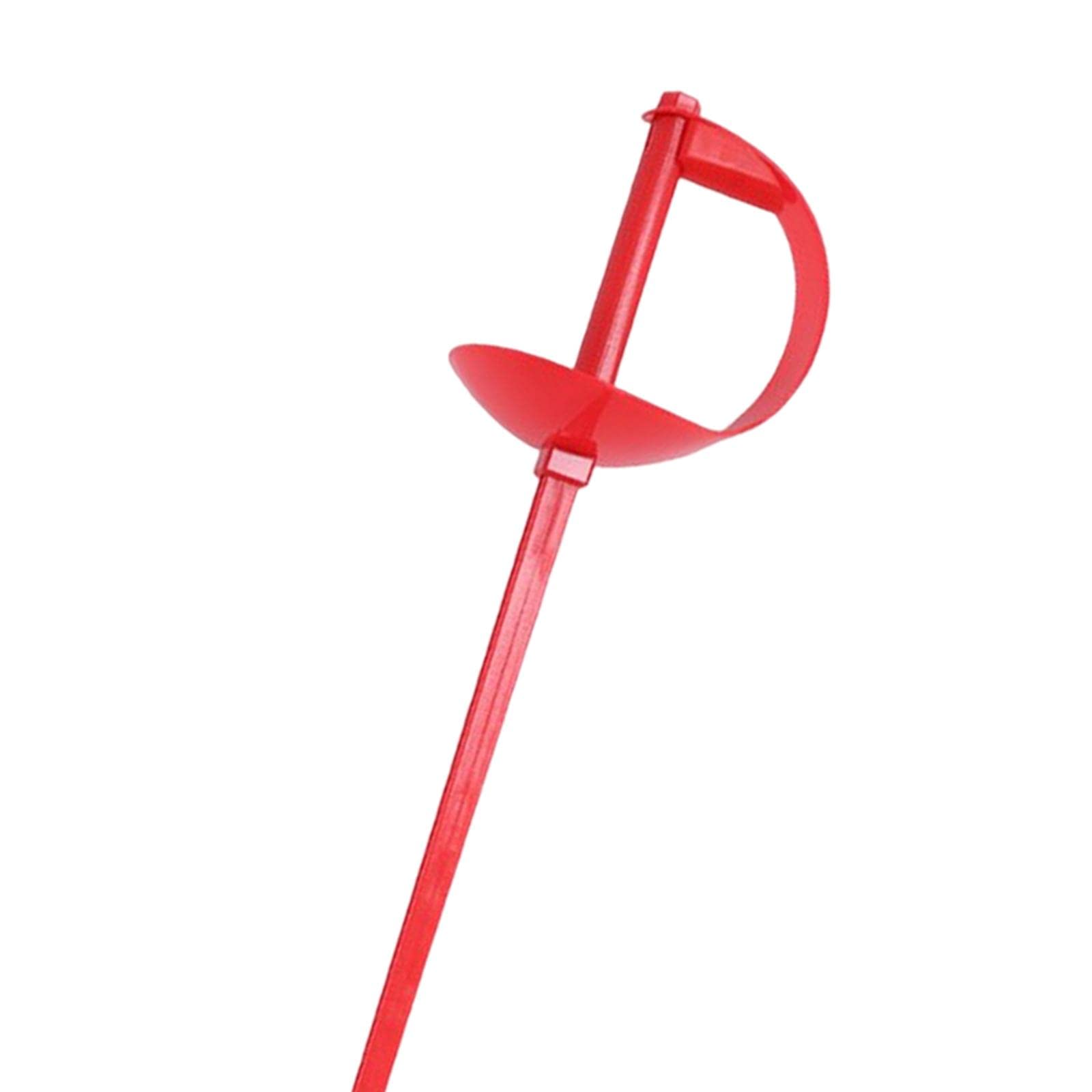 Sciabola da Scherma Sensibile al Movimento per Principianti, Istruttori, Regalo di Compleanno, Attrezzatura per Allenamento, Sport all'Aria Aperta, Rosso