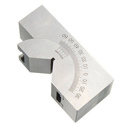 75 X 25 X 36mm PréCision Mini Angle RéGlable Bloc V Fraisage 0 Degré à 60 DegréS