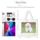 Zoom IMG-2 bichon frise dog borsa da