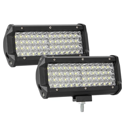 Barra de luz LED para automóvil LIFKOME 480w y moto de 7 pulgadas foco