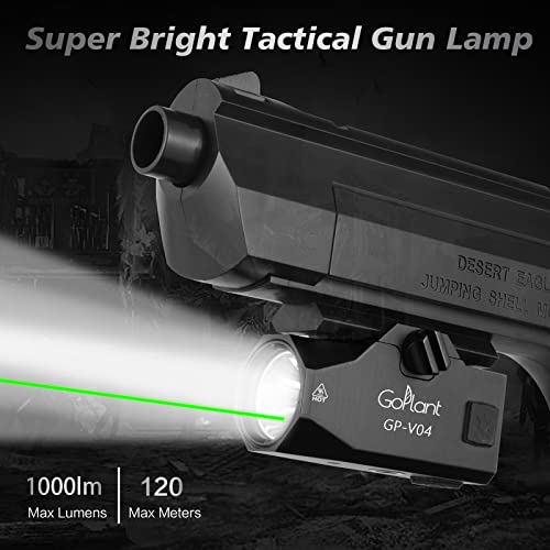 GOPLANT 1000 Lumens LED Weapon Light Adjustable RailMounted Pistol
