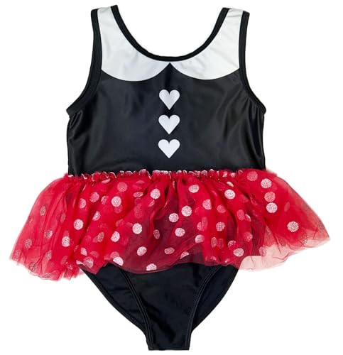 Image of Minnie Mouse Little Girls 2T-5T Tulle Skirted Swimsuit