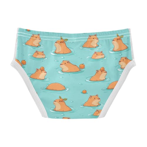 Boys' Underwear Cotton Little Boys Capybara Cartoon Briefs Soft Toddler Underwear 2T-8Y2