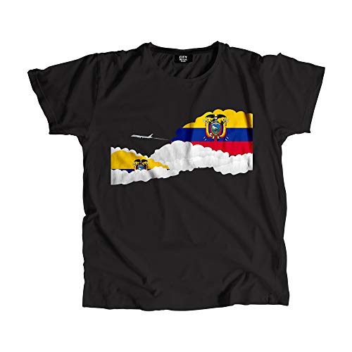 T-shirt Équateur avion en coton premium pour homme et femme