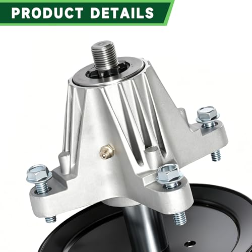 TENGMUJX 618-06989 918-06989 Spindle Assembly Fit for 46 inch Craftsman T135 T140 T150 T1500 T1600 T1700 T1900 MTD Troy Bilt TB46 Bronco Horse XP Huskee LT 4600 46" Lawn Mower Deck by TENGMUJX - Image 6