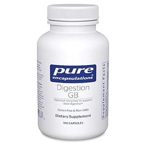 Pure Encapsulations Digestion GB – Digestive Enzyme Supplement – for Gallbladder Support & Gut Health* – with Bile Salts & Digestive Enzymes Blend – Gluten Free & Non-GMO – 180 Capsules