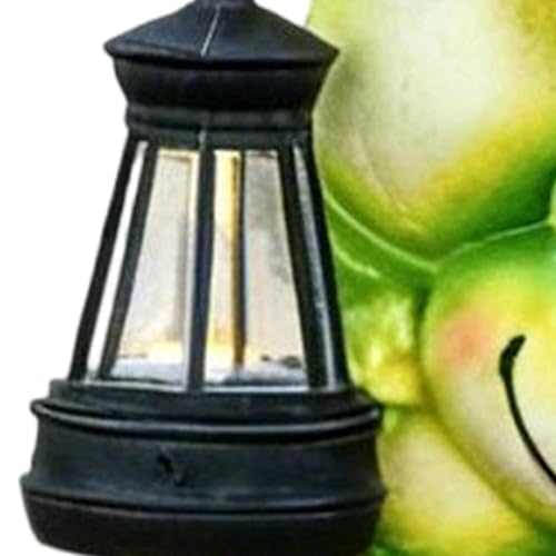 Luz Solar de Rana para Jardín Exterior Pasillos Césped Patio Estanques Farol LED 7