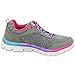 Skechers girls 81885l Skech Flawless Flyer - fashion sneakers, Gray/Pink/Purple, 5 Big Kid US