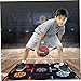 DAGLLGEW Basketball Pads for Training Professional Footwork Rubber Basketball Training Equipment Non-Slip Silent for Kids Adults Practice, L