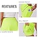 PINSPARK Womens Tennis Skirts Stretchy Athletic Skorts Tummy Control Skort Skirts A-line Cute Sports Skirts, Neon Green Medium