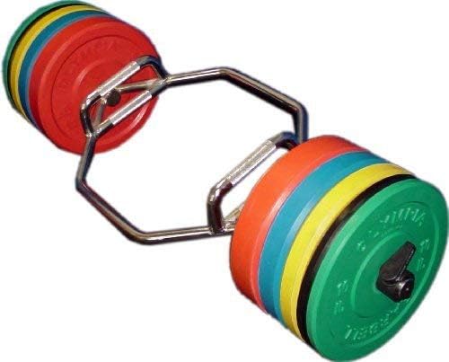 Ader Sporting Goods 63'' Super Olympic Hip and Trap Hex Combo Bar with Raised Handles