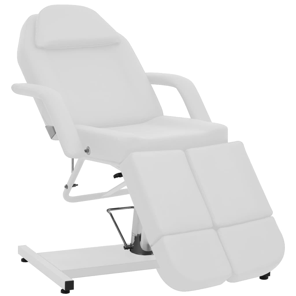 Chaise de Traitement de beauté Similicuir Blanc 180x62x78 cm,Santé & beauté,Hygiène personnelle,Massage & Relaxation,Fauteuils de Massage,47.95 kg-110267