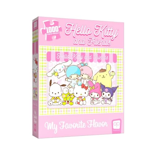 Hello Kitty® and Friends My Favorite Flavor 1000 Piece Jigsaw Puzzle | Collectible Puzzle Artwork Featuring Hello Kitty, Cinnamoroll, Keroppi |...