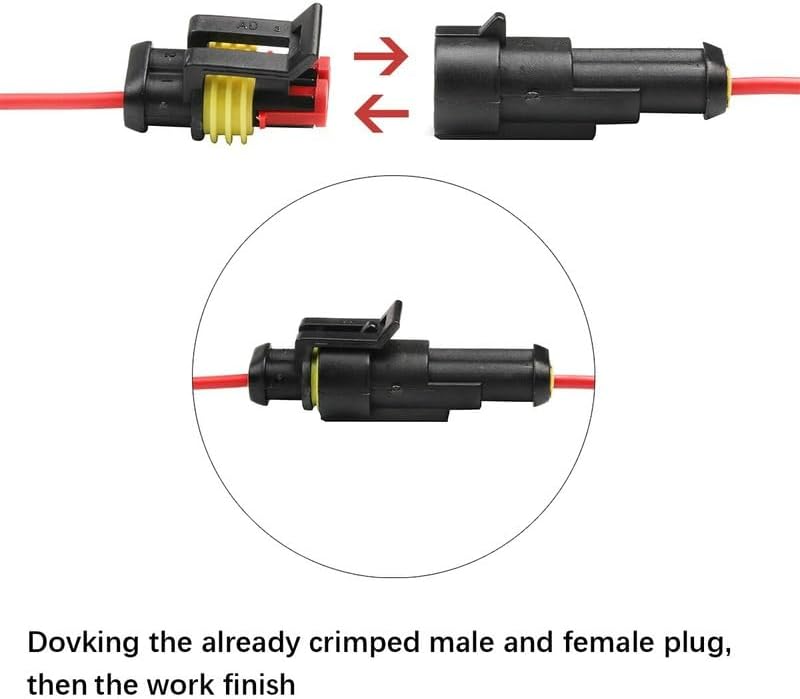 708pcs 1 2 3 4 5 6 Pin HID Waterproof Connectors Automotive Wire Male And Female for Auto Car Marine Replacement Parts VUQLDHAYZ