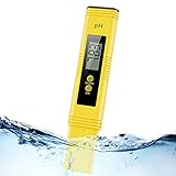 Digital pH Meter, Water PH Test Meter with 0.00-14.00ph Measure Range/PH Meter with ATC,Water Quality Tester for Household Drinking Water, Swimming Pools, Aquariums,Hydroponics