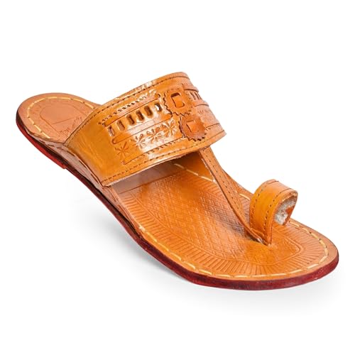 Image of Kolhapuri Chappal for Men|Kolhapuri Slippers for Men|Kolhapuri Shoes for Men|Leather Slippers for Men|Wedding Slippers for Men-A1