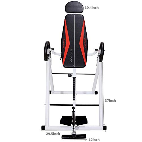 HAIPHAIK Heavy Duty Inversion Tabl - Adjustable Inversion Therapy Table,Back Stretcher Machine for Pain Relief Therapy
