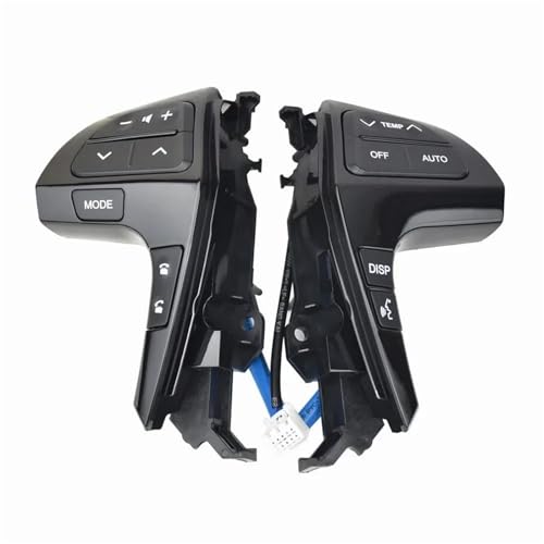 Boutons de volant multifonctions noir piano pour Toyota Camry et Highlander 2009-2014