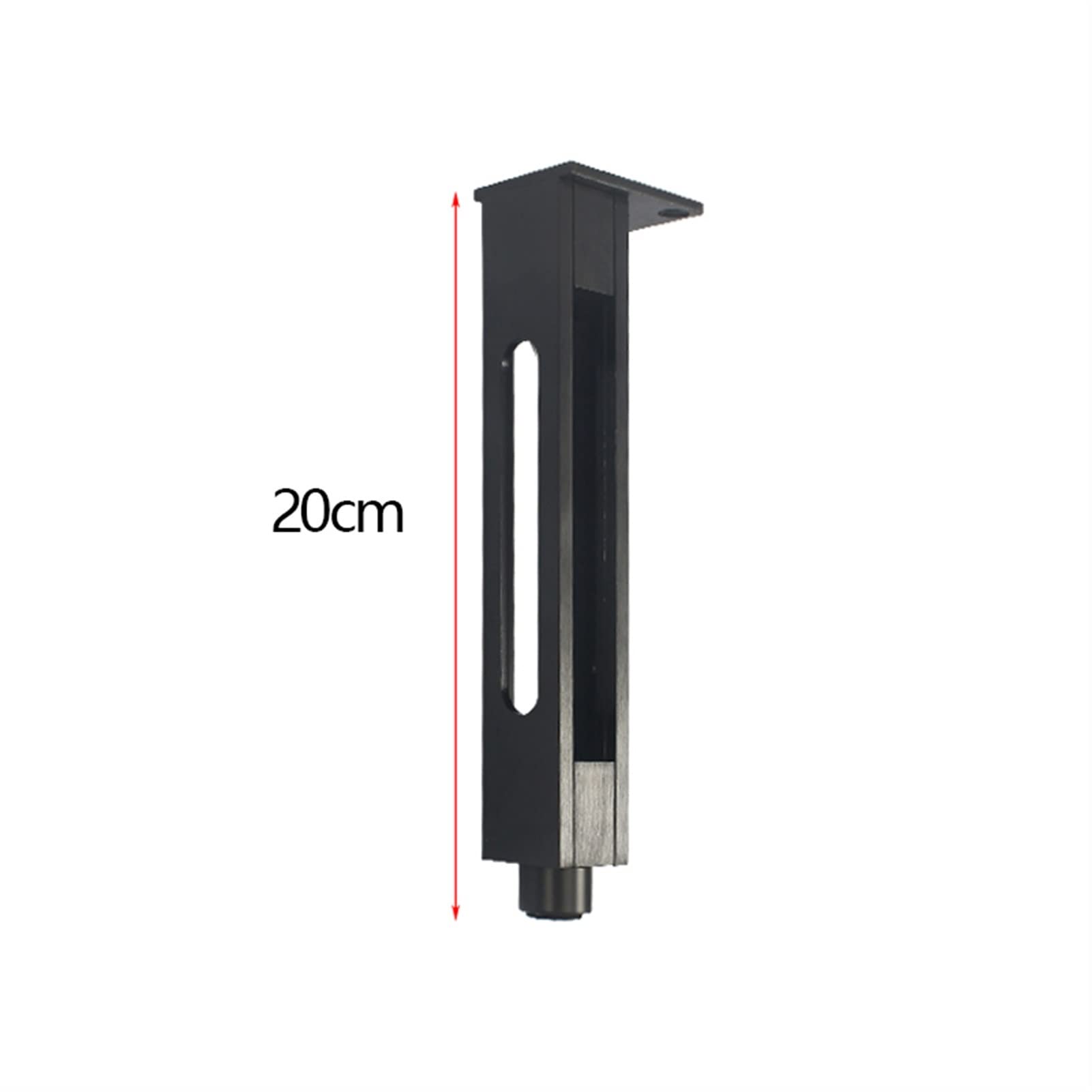 Gambe Di Supporto For Mobili In Metallo Regolabili | 4 pezzi di altezza 20-30 cm for tavolino da caffè, mobiletto da bagno, divano, comodino(Black-20cm-4pcs)